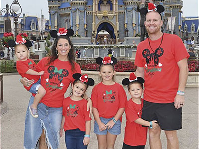 family with disney t-shirts